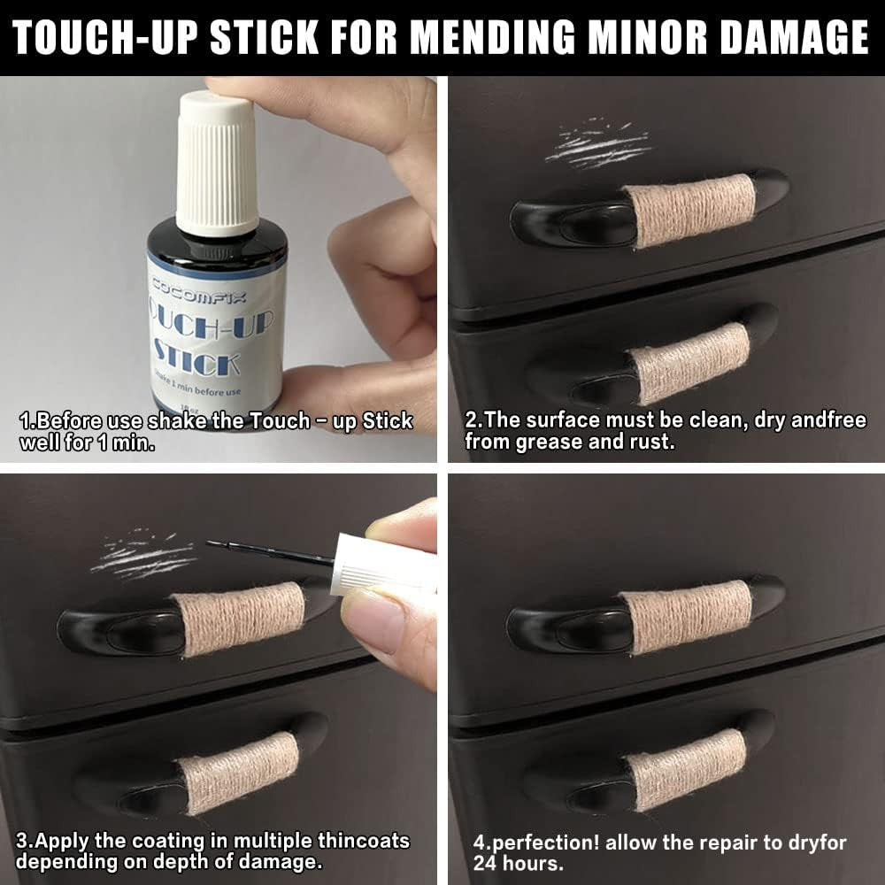 Black Appliance Touch up Paint - High Gloss Paint Touch up for Refrigerators, Washers, Dryers, Dishwashers, Microwave Oven and Other Appliances. 1 Fl Oz (Black)