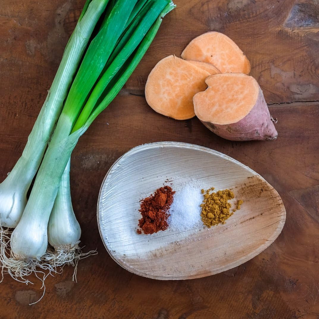 Small Palm Leaf Plates - 6.5 Inch Oval - Tiny Bamboo Like, Eco Friendly, Disposable, Compostable and Biodegradable Plates for Weddings, Parties and Events