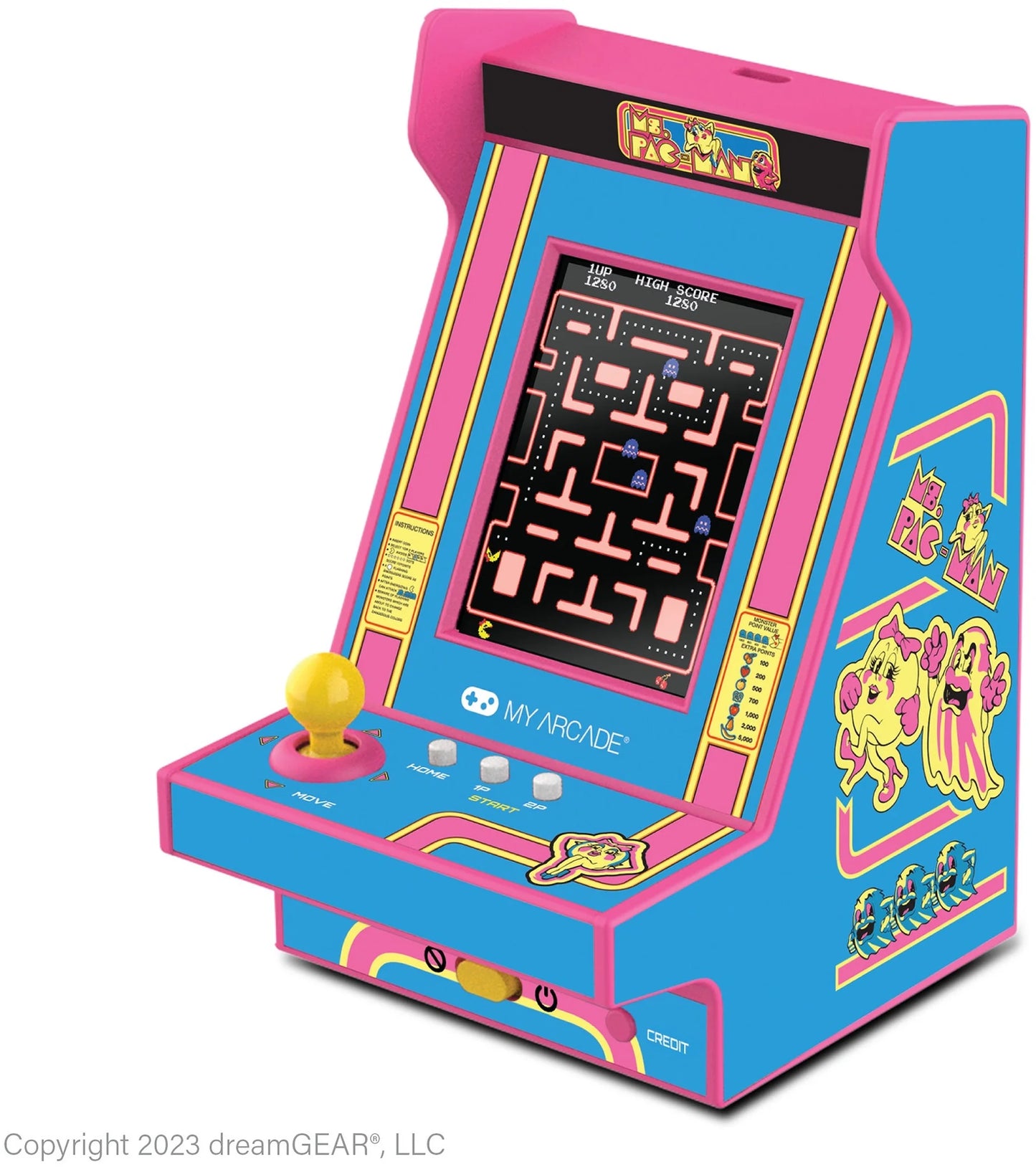 DGUNL-7023 MS. PAC-MAN Nano Player Pro Portable Retro Arcade