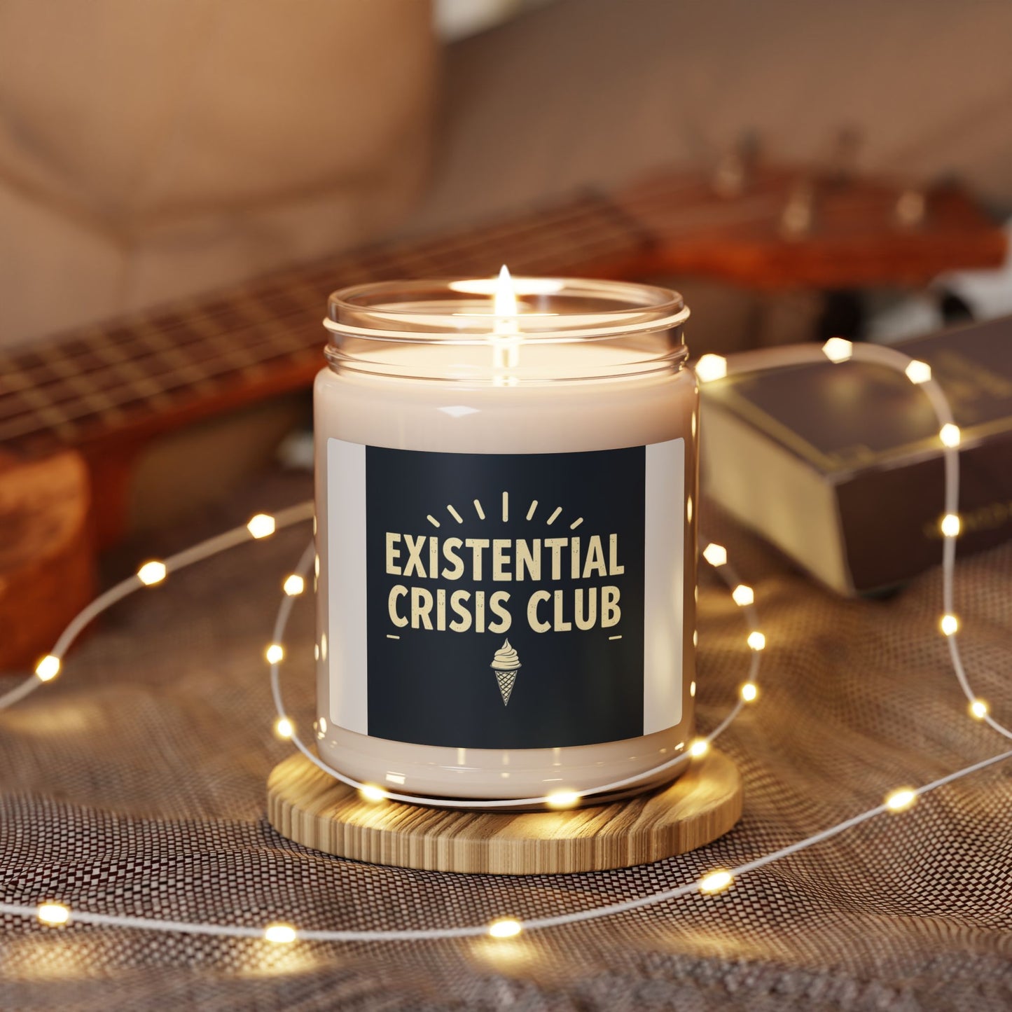 Existential Crisis Club Scented Soy Candle | Mood Booster, Relaxation Gift, Home Décor, Self-Care, Gift for Friends