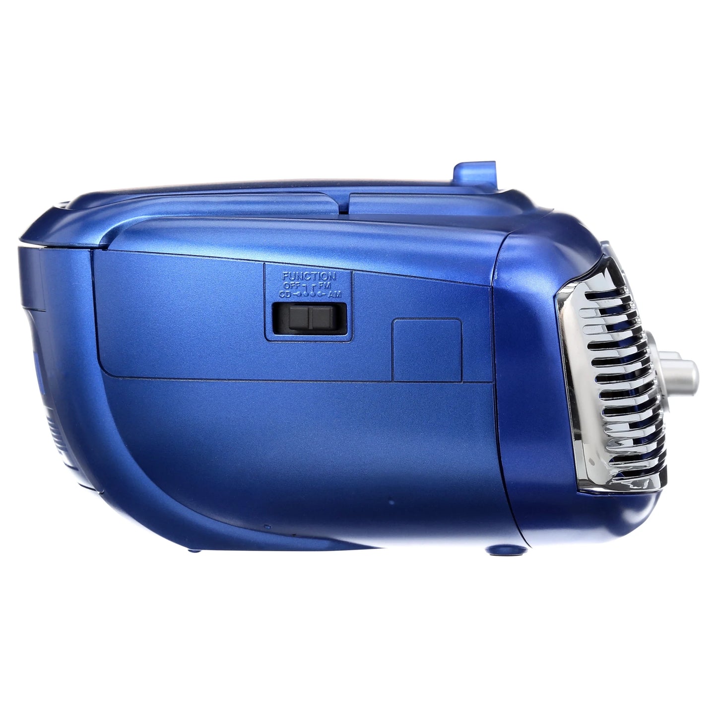 Retro-Style CD Radio Boombox with 1.2-Watt RMS X 2 Power Output, Blue