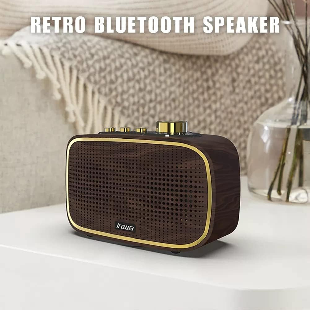 Retro Speaker, Bluetooth Portable Wireless Loud Volume Speaker for Home, Office, Kitchen, Party, Traveling, Outdoor (10W)