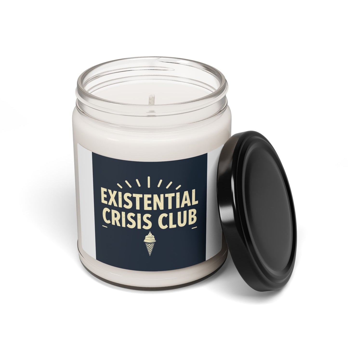Existential Crisis Club Scented Soy Candle | Mood Booster, Relaxation Gift, Home Décor, Self-Care, Gift for Friends