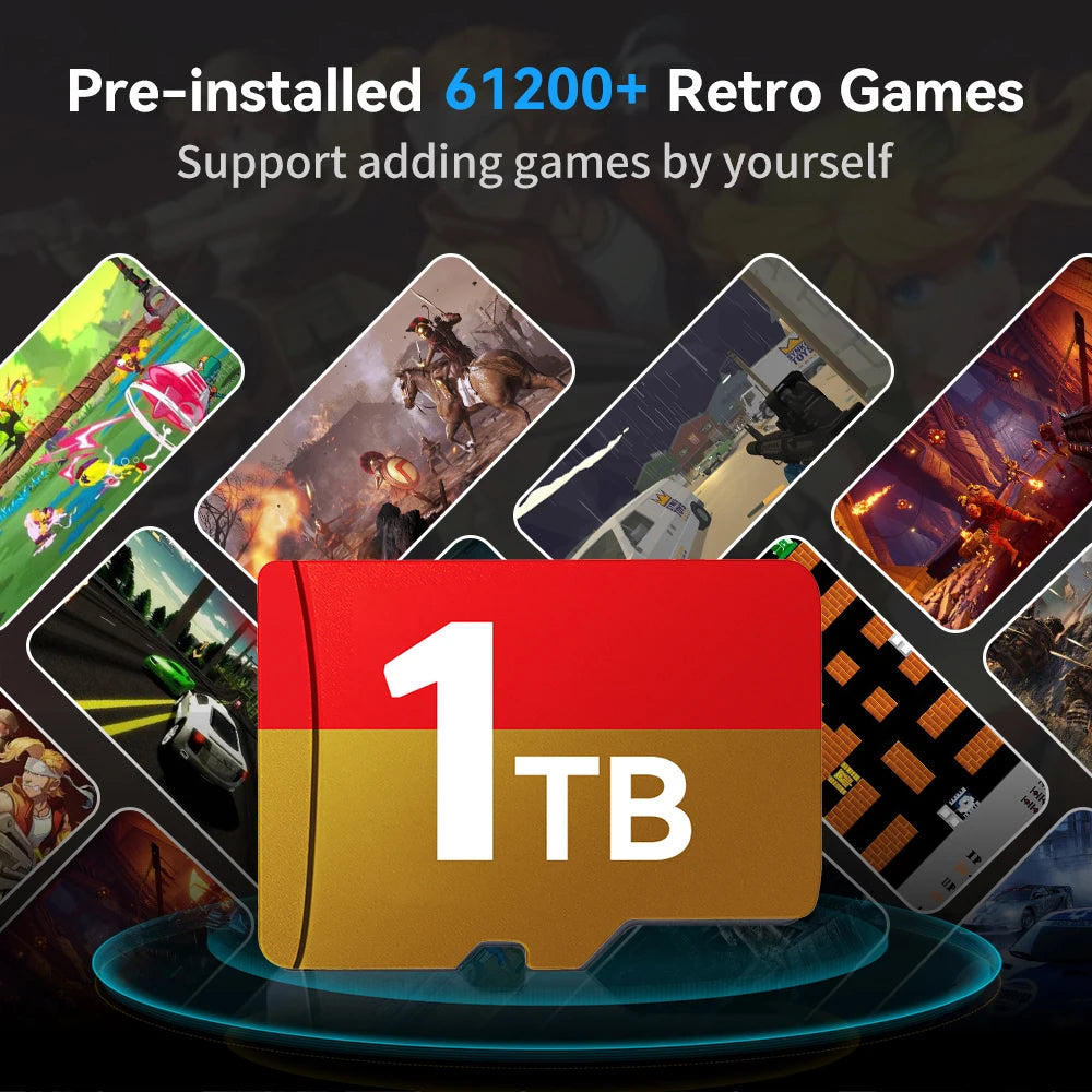 Batocera Game Card with 61200+Retro Games for Steamdeck/ Steamdeck OLED/WIN PC for Ps3/Ps2/Ps1/Psp/Wii/Gamecube/Snes/Nes/Mame