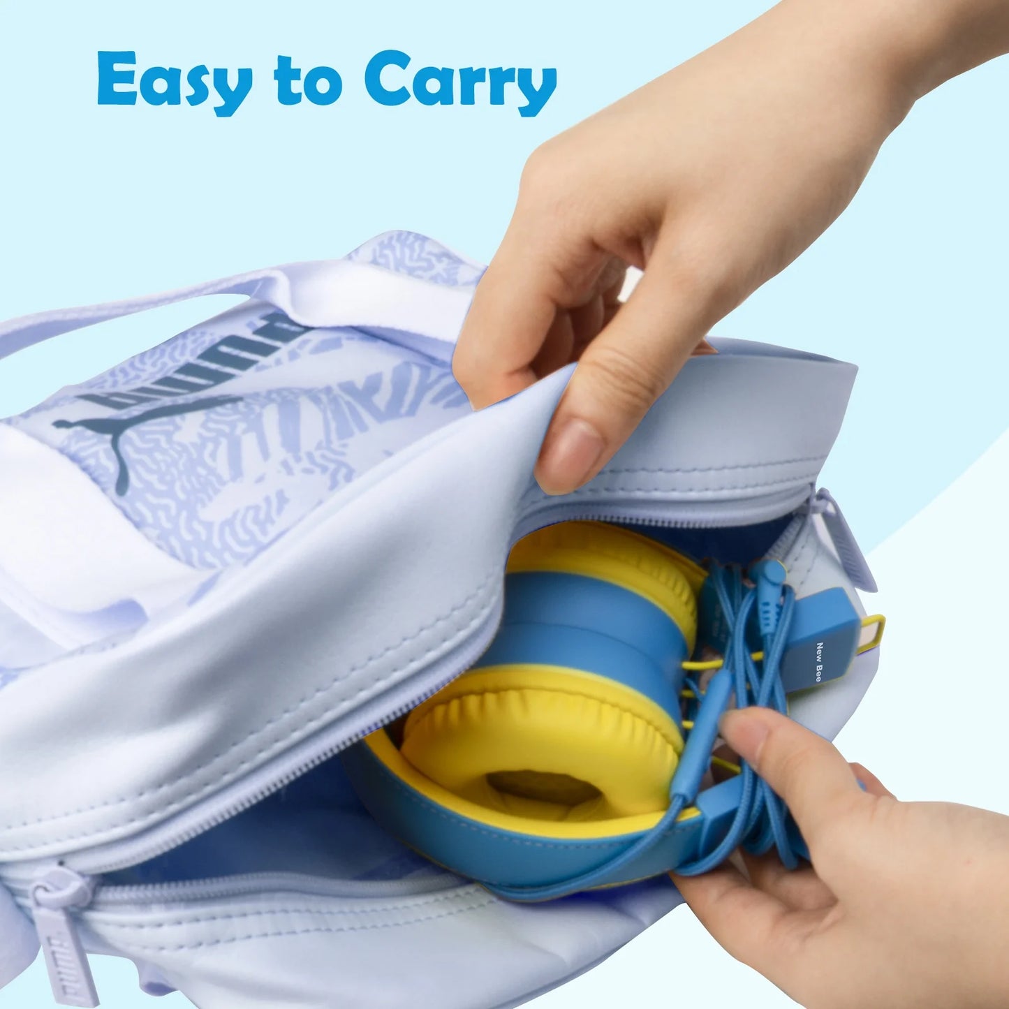 2PC Kids Headphones with Microphone, HD Stereo, Safe Volume Limit 85Db/94Db, Eco-Friendly, Foldable, Adjustable Headband, 3.5Mm Jack for School /Pc/Mac/Tablet (Pink&Blue)