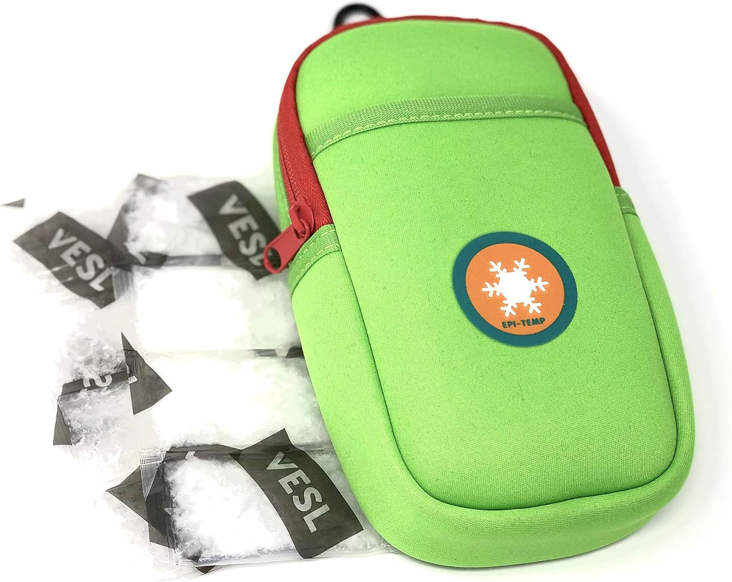 Epipen Insulated Case for Kids, Adults – Smart Carrying Pouch, Storage Bag, Powered by Puretemp Phase Change Material to Keep Epinephrine in Safe Temperature Range (Green)