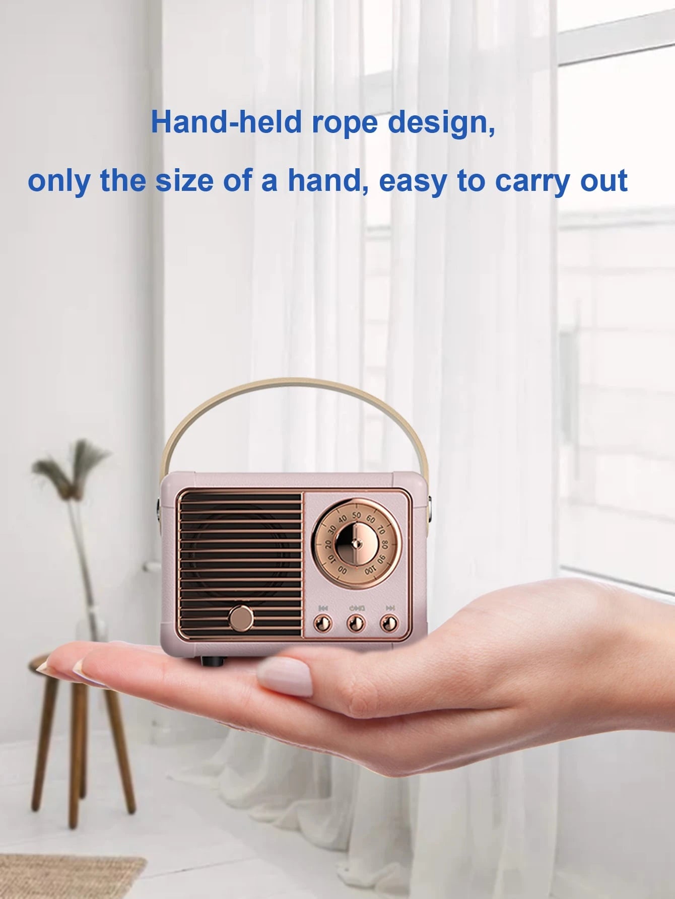 1Pc Vintage Portable Speaker