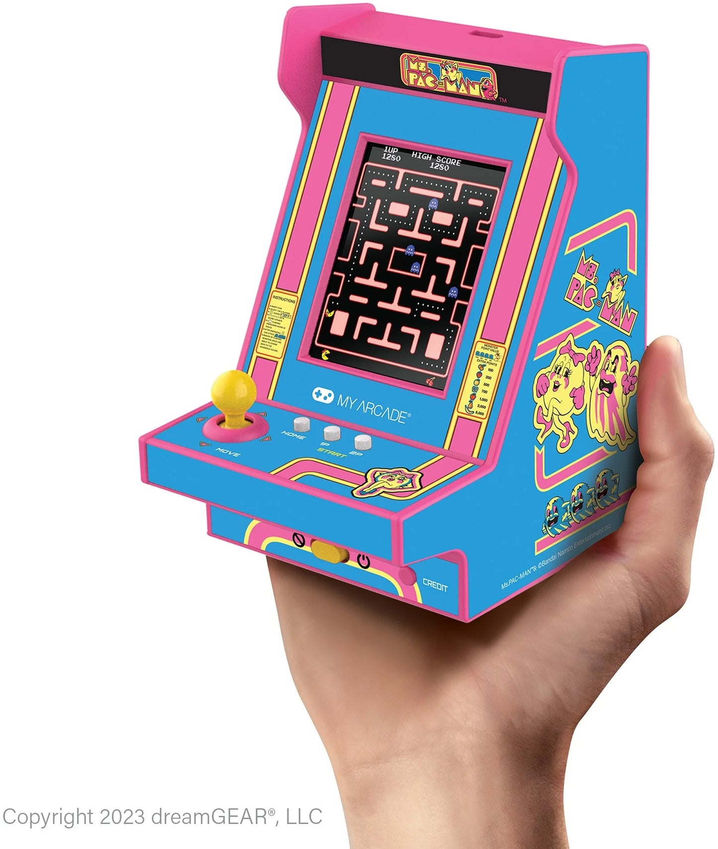 DGUNL-7023 MS. PAC-MAN Nano Player Pro Portable Retro Arcade