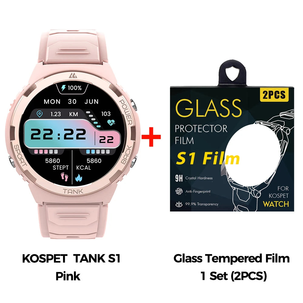 KOSPET TANK S1 Ultra Women AMOLED AOD Smartwatch Pro