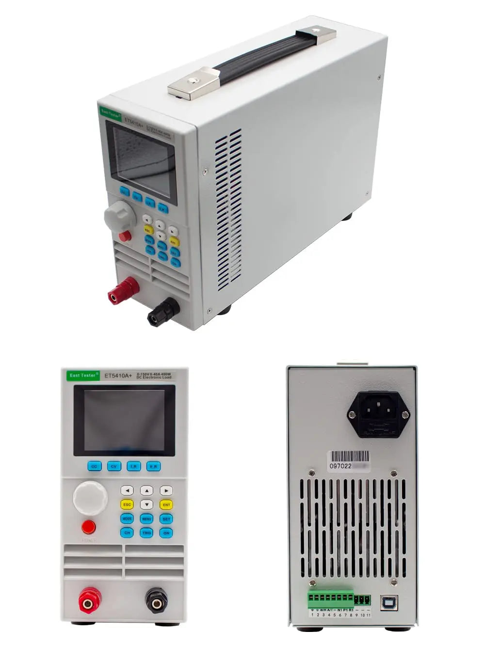 ET5410 DC Electronic Load Tester 400W Battery Capacity Tester Power Test Aging Tester 150V/40A RS485 Interface Software Support