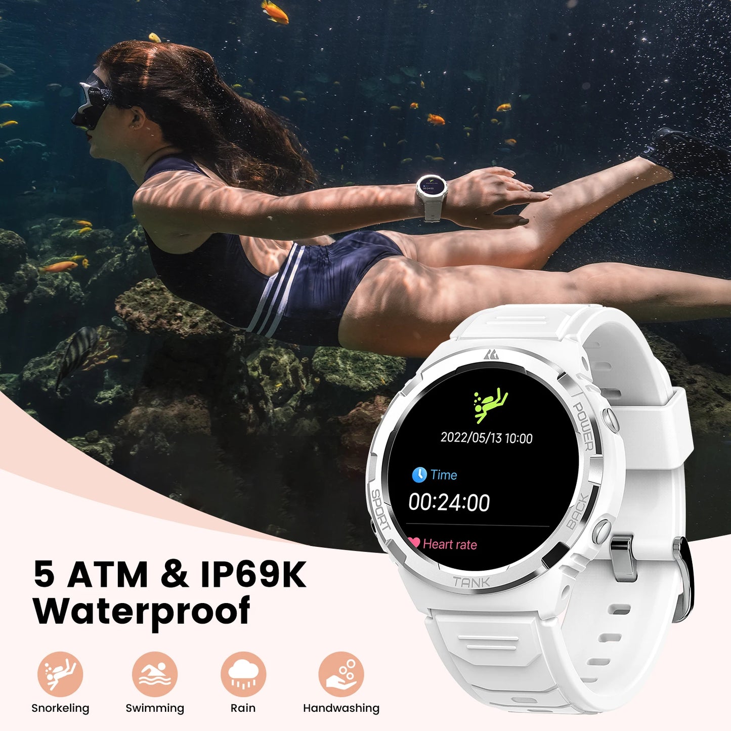 KOSPET TANK S1 Ultra Women AMOLED AOD Smartwatch Pro