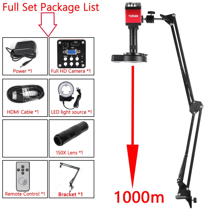 Ultra 4K 48MP Digital Electronic Microscope With USB-C HDMI Port, Professional Video Microscope For Soldering With New Bracket