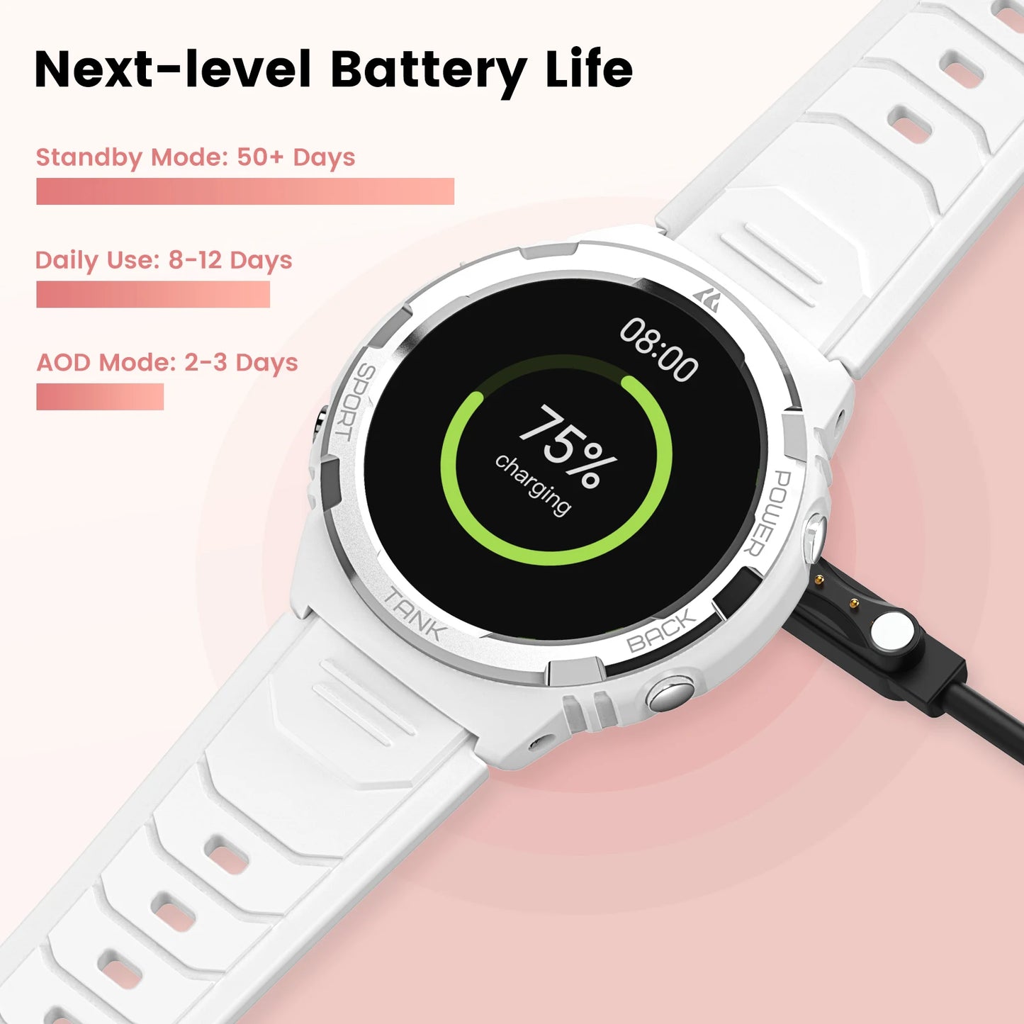 KOSPET TANK S1 Ultra Women AMOLED AOD Smartwatch Pro