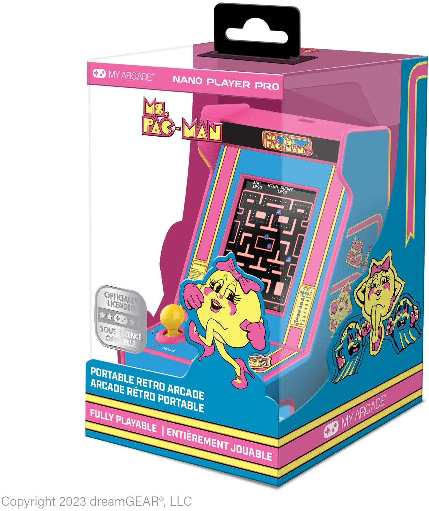 DGUNL-7023 MS. PAC-MAN Nano Player Pro Portable Retro Arcade
