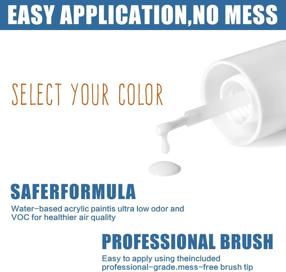 Appliance & Porcelain Paint Touch UP, High-Gloss Paint Touch up for Kitchen & Bathrooms: Sinks, Bathtubs, Appliances, Metal Surfaces, Tile, Fiberglass, Glossy Finishes, Etc. (Just Black)