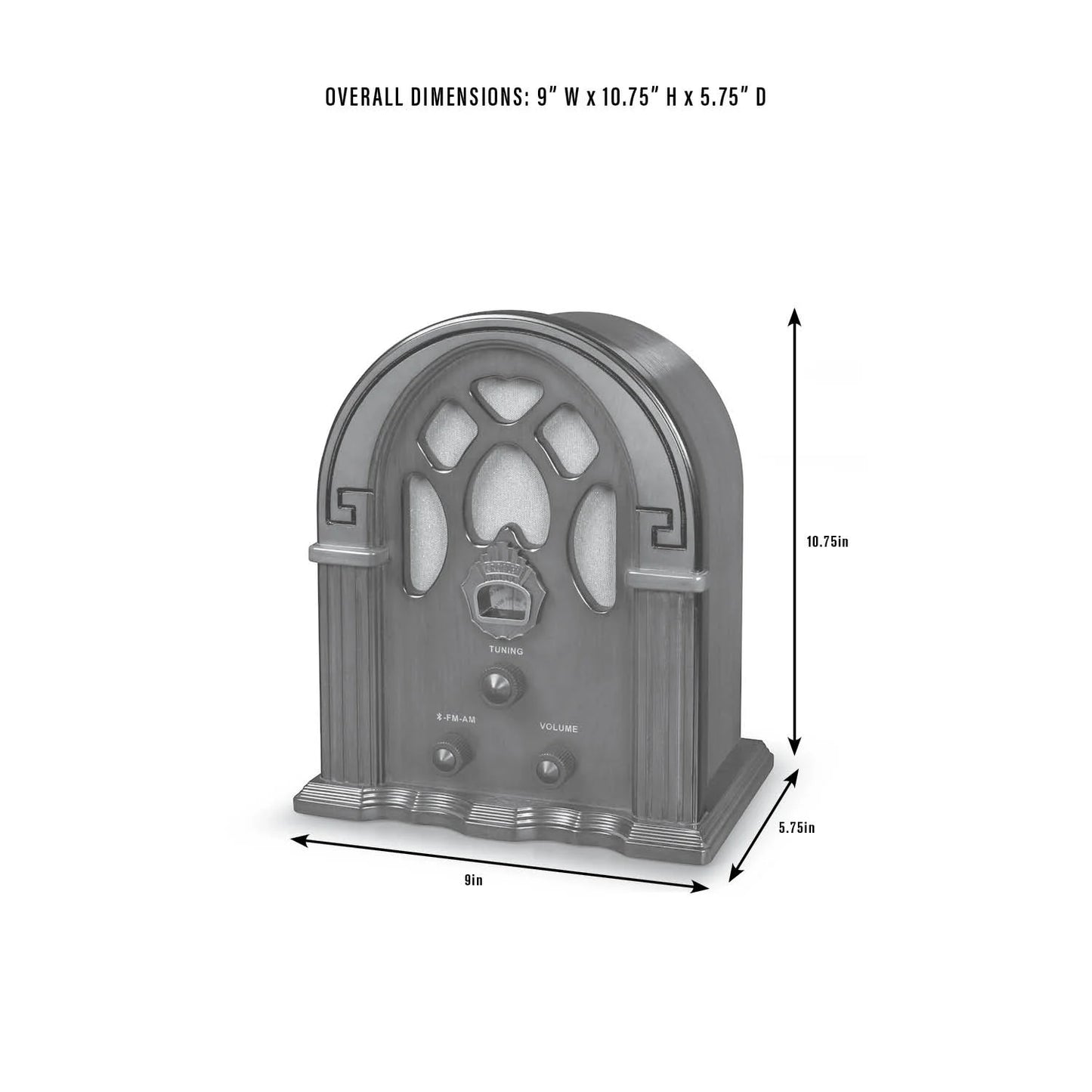 Portable AM/FM Radio, Walnut, CR31D-WA