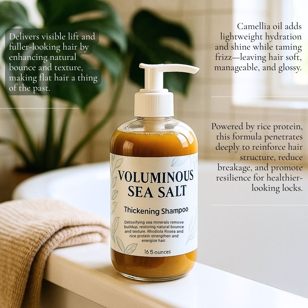 Voluminous Sea Salt Shampoo & Conditioner Set + OceanLift Volume Spray – Boost Texture & Volume-2