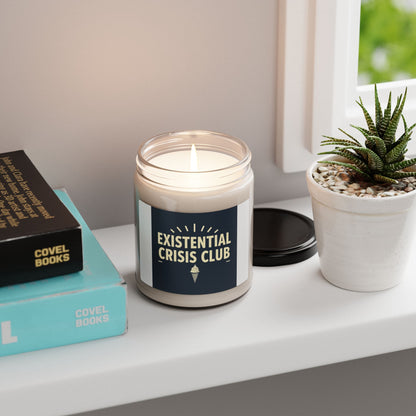 Existential Crisis Club Scented Soy Candle | Mood Booster, Relaxation Gift, Home Décor, Self-Care, Gift for Friends