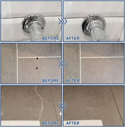 Porcelain Repair Kit, Tile Repair Kit(Burgundy) - Ceramic Tile Repair Filler to Fix Tile Chips and Cracks. Super Adhesion. for Ceramic, Porcelain, Acrylic, Fiberglass, Enamel.