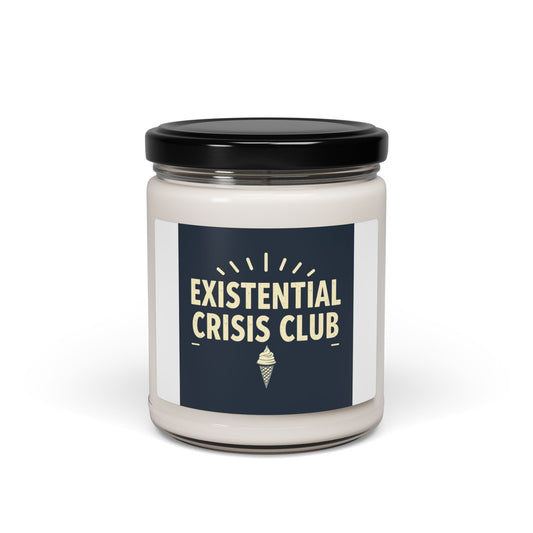 Existential Crisis Club Scented Soy Candle | Mood Booster, Relaxation Gift, Home Décor, Self-Care, Gift for Friends