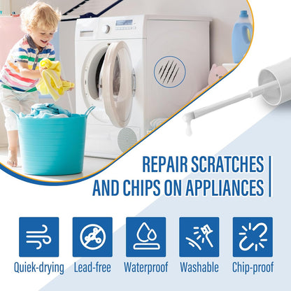 Specialty Appliance Touch up Paint White, Appliance Paint, 1 Ounce, White - High Gloss Touch up Paint Pen for Refrigerators, Washers, Dishwashers, Microwave Oven and Other Appliance