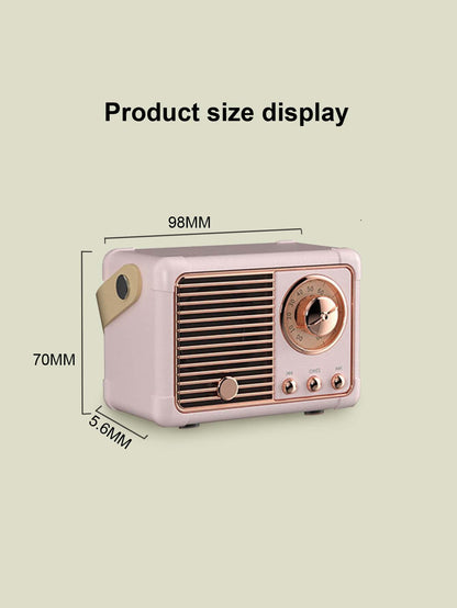 1Pc Vintage Portable Speaker