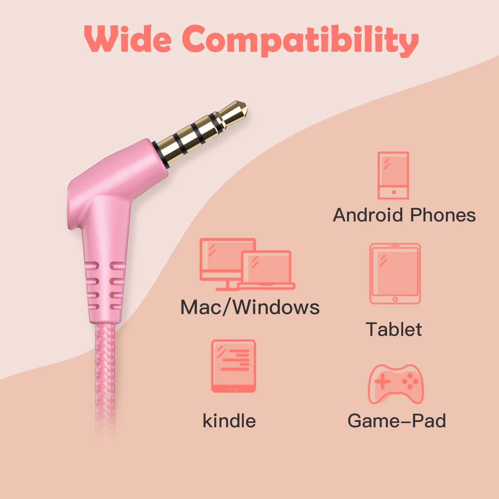 2PC Kids Headphones with Microphone, HD Stereo, Safe Volume Limit 85Db/94Db, Eco-Friendly, Foldable, Adjustable Headband, 3.5Mm Jack for School /Pc/Mac/Tablet (Pink&Blue)