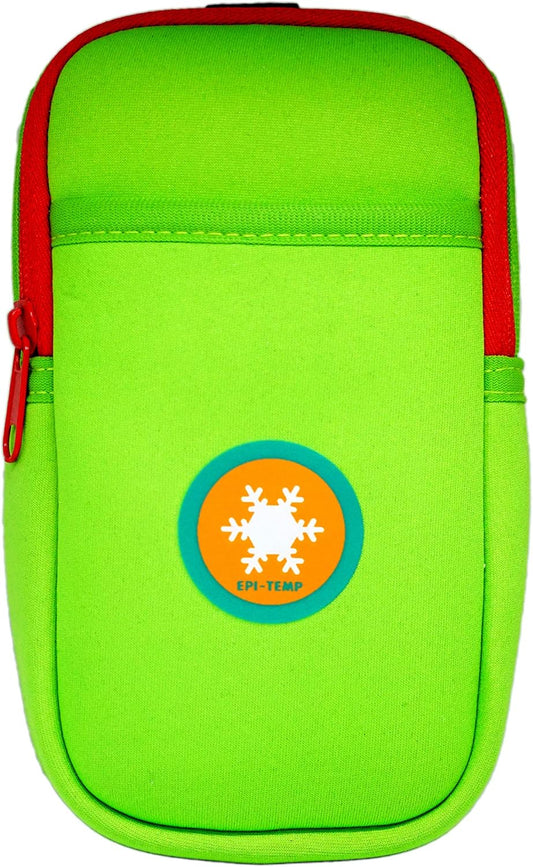 Epipen Insulated Case for Kids, Adults – Smart Carrying Pouch, Storage Bag, Powered by Puretemp Phase Change Material to Keep Epinephrine in Safe Temperature Range (Green)