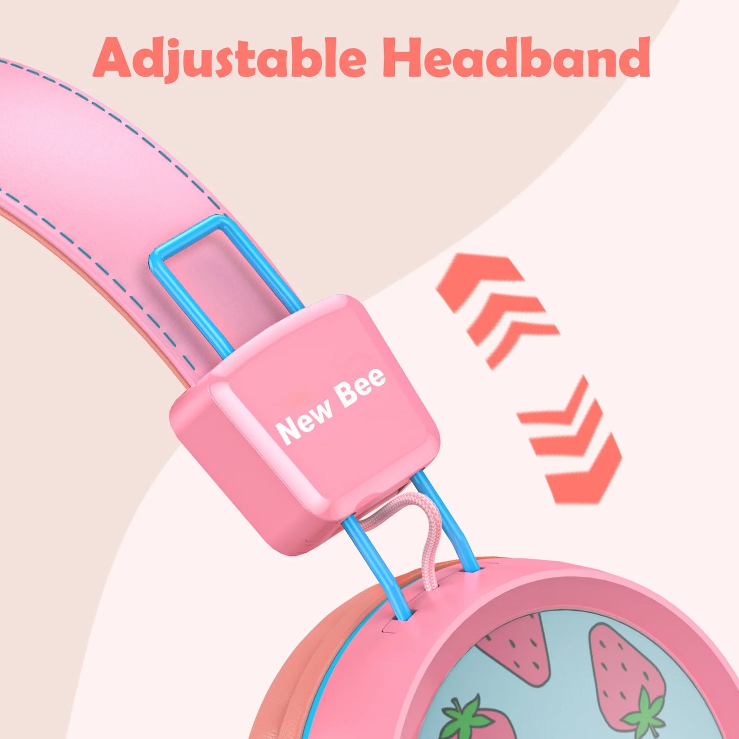 2PC Kids Headphones with Microphone, HD Stereo, Safe Volume Limit 85Db/94Db, Eco-Friendly, Foldable, Adjustable Headband, 3.5Mm Jack for School /Pc/Mac/Tablet (Pink&Blue)