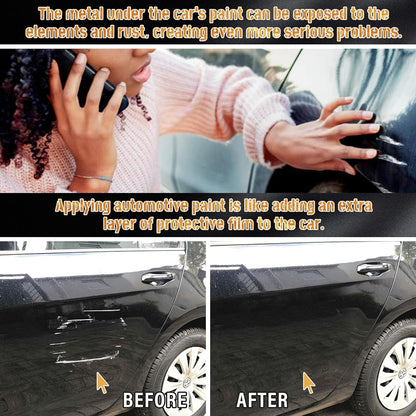Black Touch up Paint for Cars, Car Scratch Repair Touch up Paint Pen, 2 in 1 Auto Touch up Paint Pen, Universal Color Black Car Paint