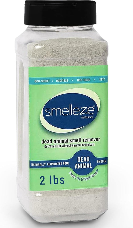 Natural Dead Animal Odor Removal 2 Lbs Powder: Eliminate Dead Rat, Mice, Squirrel, Chipmunk, Raccoon & Bat Smell. Safe for Indoor & Outdoor Use