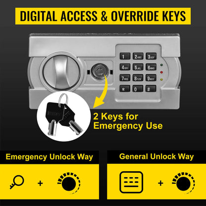 VEVOR Electronic Safe Deposit Box With Drop Slot Piggy Bank