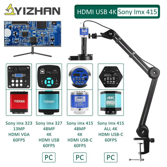 Full HD Digital Microscope Electronic 4K Soldering Microscope