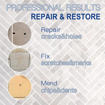 Porcelain Repair Kit, Tile Repair Kit(Burgundy) - Ceramic Tile Repair Filler to Fix Tile Chips and Cracks. Super Adhesion. for Ceramic, Porcelain, Acrylic, Fiberglass, Enamel.