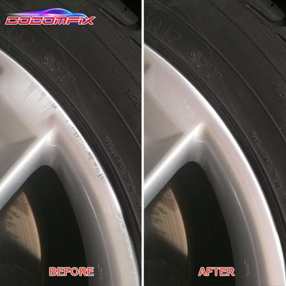 Silver Rim Touch up Paint - Car Scratch Repair Pen. Quick & Easy Rim Scratch Fix. Universal Color (Light Silver)