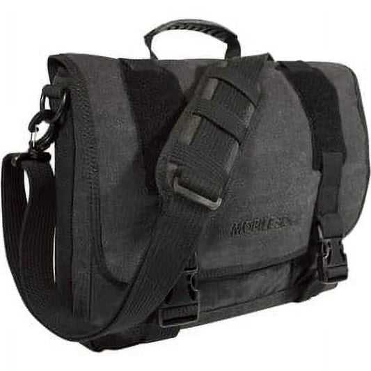 MECME5 Eco-Friendly Cotton Canvas 15.6" to 17.3" Messenger Bag, Ash