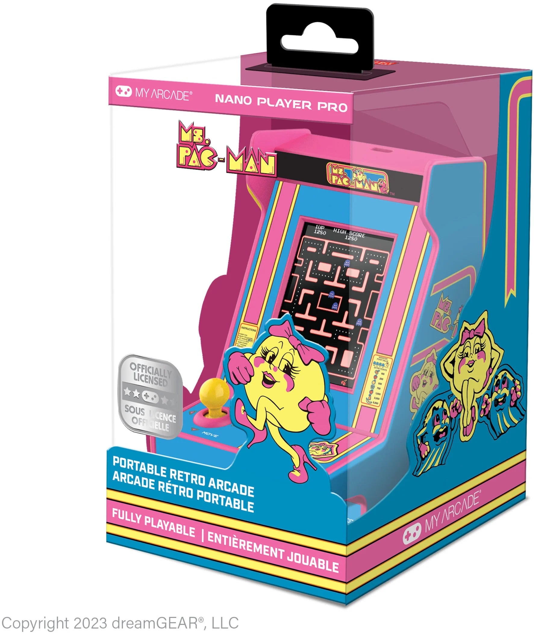 DGUNL-7023 MS. PAC-MAN Nano Player Pro Portable Retro Arcade