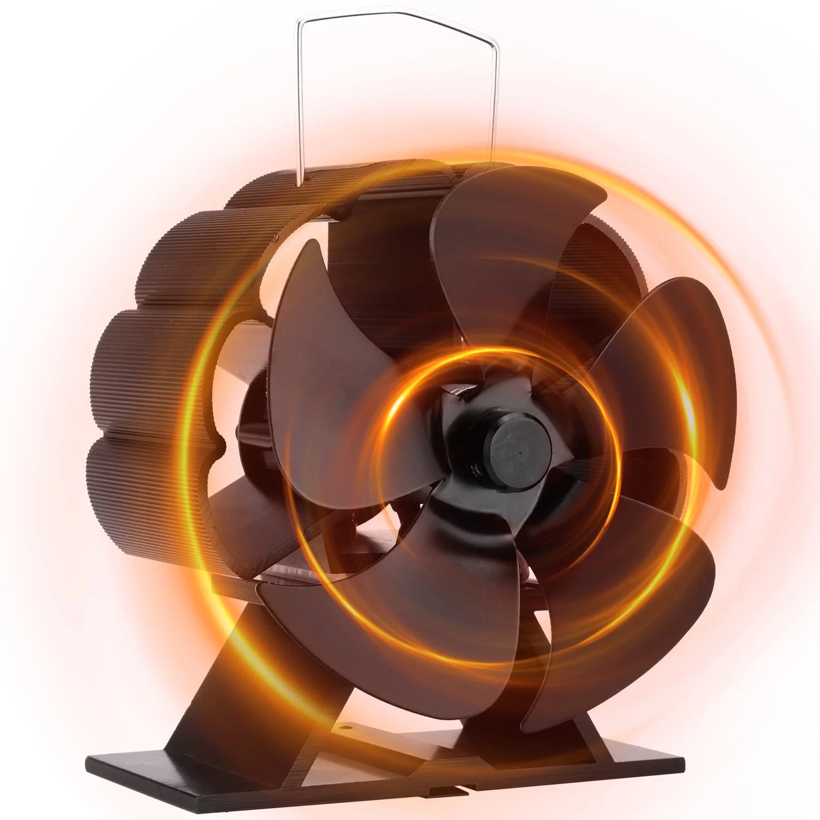 5/6/7Blades Fireplace Fan,Heat Powered Stove Fan for Log Burner/Fireplace, Eco Friendly and Efficient Wood Stove Fan